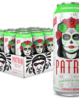 Patria Day of the Dead 16oz Sugar Free Energy Drink 200mg of Caffeine Natural Flavor Green Apple 12 pack