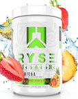 Ryse Core Series BCAA+EAA | Recover, Hydrate, and Build | with 5g Branched Chain Aminos and 3g Essential Aminos | 30 Servings (Strawberry Pineapple)