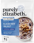 Purely Elizabeth Blueberry Walnut Superfood Oatmeal Pouch 8oz 8oz Bag Collagen GlutenFree Organic Oats