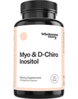 Myo-Inositol & D-Chiro Inositol Blend Capsule | 30-Day Supply | Most Beneficial 40:1 Ratio | Hormonal Balance & Healthy Ovarian Function Support for Women | Vitamin B8 | 120 Inositol Supplement Caps