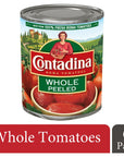 Contadina Whole Peeled Tomatoes 28 oz Pack of 6 Cans