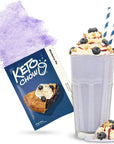 Keto Chow Blueberry Pie  Keto Meal Replacement Shake Powder  Nutritionally Complete  Low Carb  Delicious Easy Meal Substitute  Protein Rich  Dairy Free  Single Meal Serving