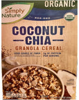 Simply Nature Coconut Chia Granola Cereal Organic 123 oz