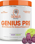 Genius Pre Workout Powder, Grape Limeade