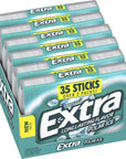 EXTRA Polar Ice Sugarfree Chewing Gum, 35-stick Packs - 1 Pack of 6