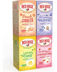 Red Rose Sweet Temptations Dessert Tea Variety Pack Summer Flavors Zero Sugar CaffeineFree Flavored Delicious Beverage Herbal Tea 18 Count Pack of 4 Fruit Naturally Flavored Herbal Tea