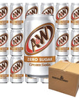 AW Zero Sugar Cream Soda 12 fl oz 18 cans total 216 fl oz