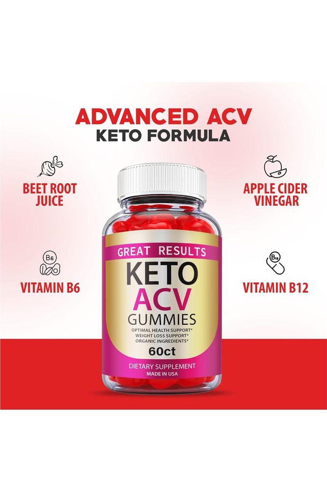 Great Results Keto ACV Gummies - Official Formula - 120 Gummies (2 Pack)