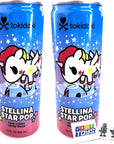 Tokidoki Stellina Star Pop Blue Cotton Candy Flavor Drink 2 Pack with 2 Gosutoys Stickers