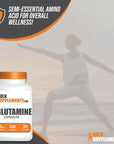 BULKSUPPLEMENTS.COM L-Glutamine Capsules - Glutamine Supplement, L Glutamine 5000mg, L Glutamine Pills - Gut Health & Recovery, Gluten Free, 10 Capsules per Serving, 240 Capsules