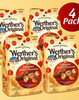 Werthers Original Caramel Filled Chocolate Candies for Holiday Indulgence  Delicious MeltinYourMouth Individually Wrapped Rich Creamy Caramel Covered in Smooth Chocolate for Adults 6oz  4 Pack