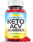 Sunny Days Keto ACV Gummies - Official Formula - 60 Gummies