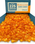 Butterscotch Hard Candy  3 Pounds Approx 225 Pieces of Creamy Butterscotch Drops  Bulk Candy for Holiday Season Holiday Candy Individually Wrapped Christmas Candy Perfect for Sharing and Gifting  Hard Candy Butterscotch