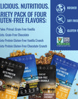 Inrive GlutenFree Granola Variety Pack GrainFree Paleo Keto  HighProtein Options SoyFree Kosher No Refined Sugar Vegan NonGMO 8 oz 4 Pack