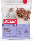 SlimFast High Protein Meal Replacement Powder 26 Servings Advanced Nutrition Smoothie Mix with Vitamin and Mineral Blend Gluten Free Creamy Milk Chocolate 149 Pounds