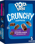 PopTarts Crunchy Poppers Crunchy Filled Snack Pieces Kids Snacks OntheGo Snacks Frosted Brownie Crunch 6 Boxes 30 Pouches