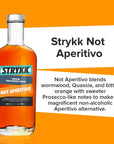 STRYKK NOT APERITIVO  Zero Proof Non Alcoholic Spirit Alternative With Sundrenched Oranges Herbs Roots and Spices  All Natural No Sugar Fat Carbs or Artificial Flavors 700ml