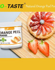 ECO-TASTE 100% Pure Orange Peel Powder, 5.3 oz, Pure and Raw, Good Sources of Antioxidants and Vitamin, 150 Grams