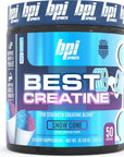 BPI Sports Best Creatine - Creatine Monohydrate, Himalayan Salt - strength, Pump, Endurance, Muscle Growth, Muscle Definition - No Bloat - Snow Cone - 50 servings - 10.58 Oz