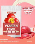 Freeze Dried Passion Fruit 2 Ounces Passion Fruit Chunks for Cake Drinks and Baking Food