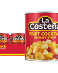 La Costeña Fruit Cocktail in Heavy Syrup 29 Oz Can 12Pack