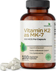 Futurebiotics Vitamin K2 as MK-7 100 mcg, Supports Strong Bones - Non-GMO, 100 Vegetarian Capsules