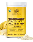 GoldenSource Proteins, Banana, Plant Based Protein Powder, Protein Mix, Protein Powder with 22 Vitamins & Minerals, 16g of Protein, & Complete Amino Acid Profile, Vegan Protein Powder