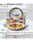 Matiz España Deluxe Authentic Paella Kit with Traditional Pan and Ingredients