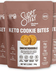 SuperFat Cookies Keto Snack Low Carb Food Cookies, Snickerdoodle 3 Pack - Gluten Free Dessert Sweets with No Sugar Added for Paleo Healthy Diabetic Diets