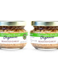 Christopher Ranch Organic Minced Roasted Garlic in Water USDA Organic Garlic Versatile Cooking Salad Dressings  Culinary Creations Made in USA Fresh Flavorful Minced Garlic in jar  425 oz Pack of 2