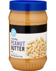 Amazon Brand - Happy Belly Crunchy Peanut Butter, 2.5 Pound (Pack of 1)