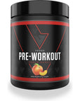 vedge Nutrition Peach Mango Pre-Workout | Vegan Pre-Workout | Dairy Free, Soy Free, Non-GMO | Long Lasting Energy, No Crash | Caffeine, Citrulline Malate, Nitric Oxide Booster | 40 Servings