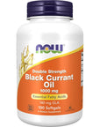 Now Foods Double Strength Black Currant Oil Dietary Supplement, 1000 mg, 100 Softgels