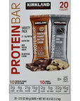 Kirkland Signature Protein Bars Chocolate Peanut Butter Chunk Cookies  Cream Flavor 424 Oz 20 Count