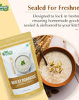 Organic Zing Wholesome and Quick Instant Wheat Porridge  Made with Wheat  200g