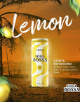 Soda Bossa Sparkling Healthy Soda Lemon Flavor LowCalorie Gluten Free  NonGMO GuiltFree  Hydrating Sparkling Soda Drink  Natural Soda  Craft Soda 812 FL OZ CansBox Pack of 1 Box