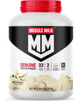 Muscle Milk Genuine Protein Powder, Vanilla Creme, 32g Protein, 5 Pound, 32 Servings