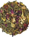 Capital Teas On The Waterfront Herbal Tea Mint and Ginger Tea Natural Loose Leaf Mint Rooibos Tea CaffeineFree 4 Oz Bag