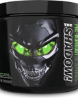 JNX SPORTS The Shadow! 350mg of Caffeine Hard Core Preworkout -Electric Energy, Mental Focus, Superhuman Strength, Men & Women - Green Apple 30 Servings