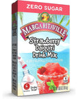 Margaritaville Margarita Singles To Go  Strawberry Daiquiri Flavored NonAlcoholic Powder Sticks Drink Mix 6 Count Per Pack Pack of 6