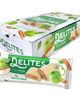 Delites Soft Baked Breakfast Bars Made with Whole Grain Apple Bar 088 Oz Pack of 24  GREAT GIFT CHOICE for friends family students coworkers teens love one classmates