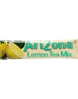 Arizona Lemon Iced Tea Stix SugarFree 10 Count Box Pack of 1 Low Calorie Single Serving Drink Powder Packets Just Add Water for a Deliciously Refreshing Iced Tea Beverage