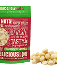 Sincerely Nuts  Raw Macadamia Nuts 3Lb Bag  Delicious Buttery Flavor Perfect for Snacking  Kosher Gluten Free  High in Fiber  Keto Vegan Paleo