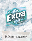 EXTRA Polar Ice Sugarfree Gum, 15 Sticks (Pack of 10)