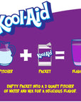 KoolAid 14 Oz Soft DrinkPowdered Unsweetened Grape 48 Count Pack of 4