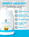 Yes You Can! Whey Protein Powder, High Protein Snack Replacement, Gluten-Free Protein Powder Contains Iron and Vitamin D, Protein Shake Powder for On-The-Go Filling Snacks - (Vanilla)