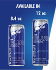 Red Bull Blueberry Blue Edition Energy Drink 84 Fl Oz Cans 4 Pack