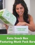 Munk Pack Keto Bars Granola and Nut  Seed Bars  Low Carb GlutenFree GrainFree Plant Based  Keto Snack Box