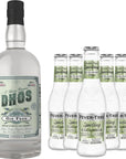 Dhos Handcrafted NonAlcoholic Gin w 5 Pack Fever Tree Sparkling Cucumber  KetoFriendly Zero Sugar Zero Calories Zero Proof  750 ML  Perfect for Mocktails  Made in USA