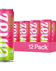 Zevia Zero Sugar Strawberry Kiwi Energy Drink 12 Fl Oz Cans Pack of 12